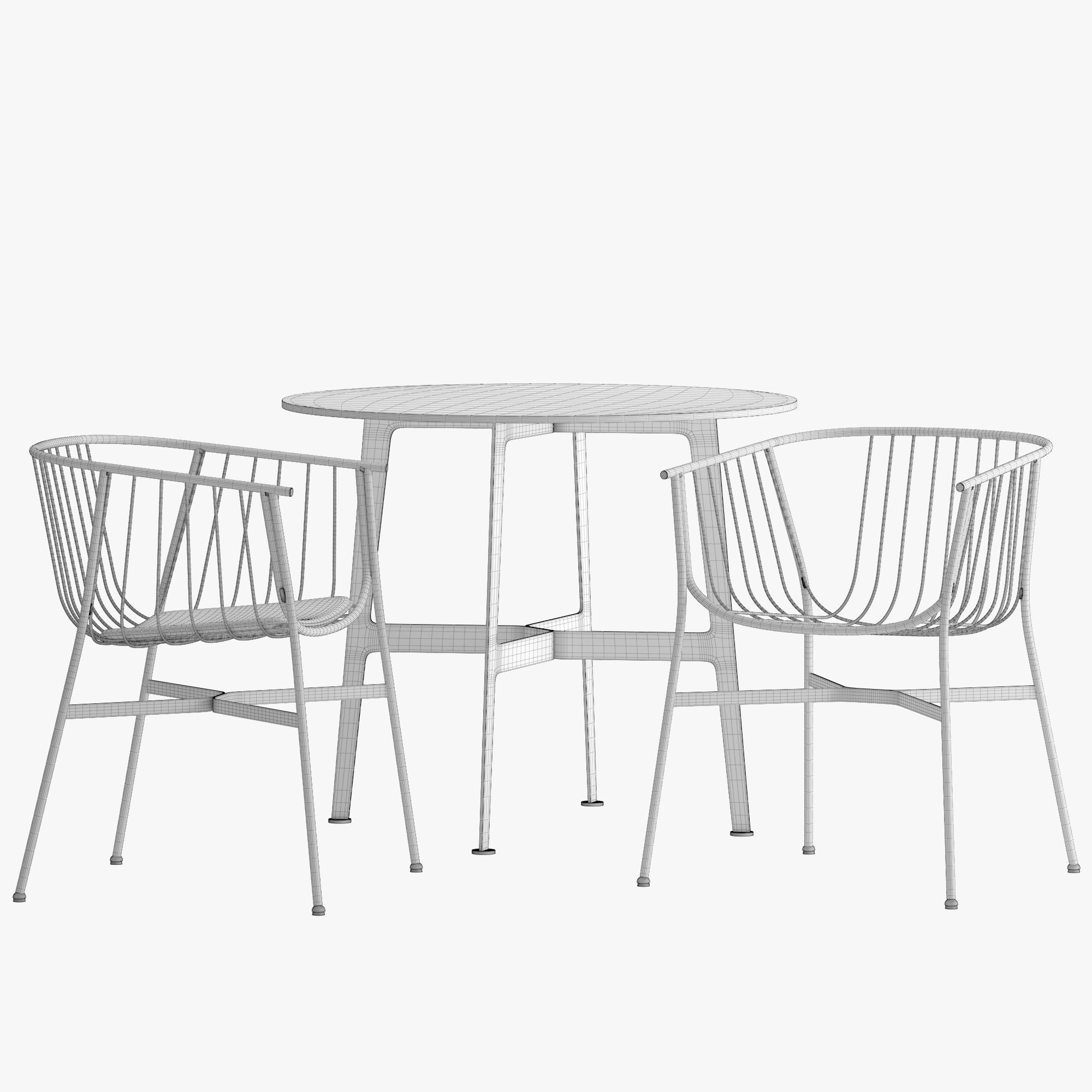 JEANETTE Garden Chair and EILEEN Table By SP01  3D model_4