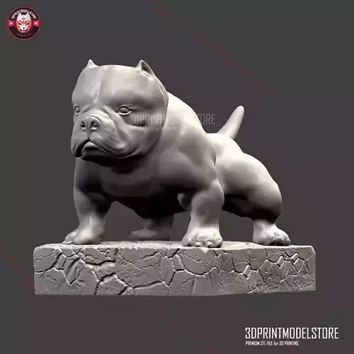 Bulldog Statue Miniture for Pet Lover  3D print model