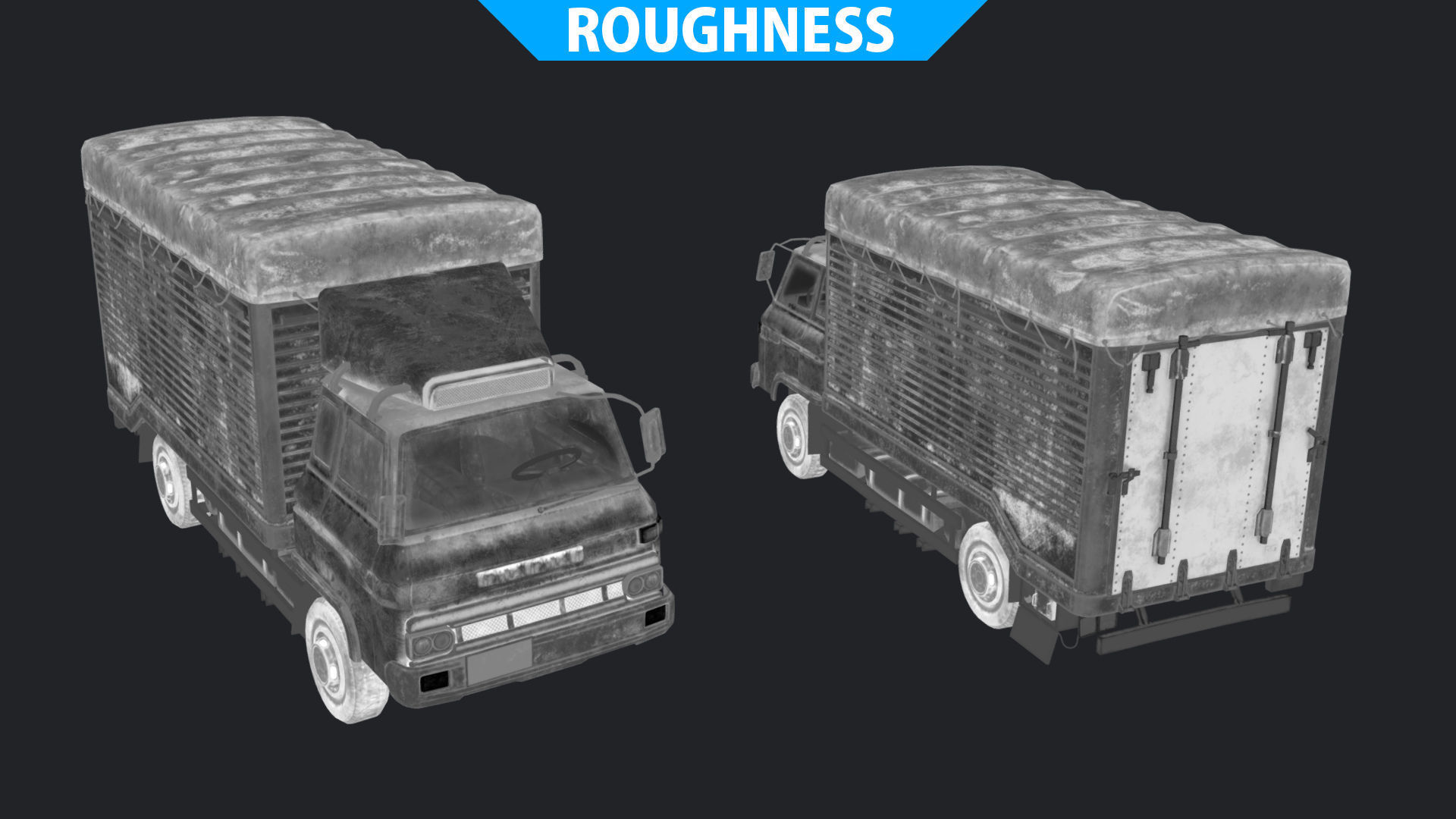 Porter Truck Low-poly 3D model_20