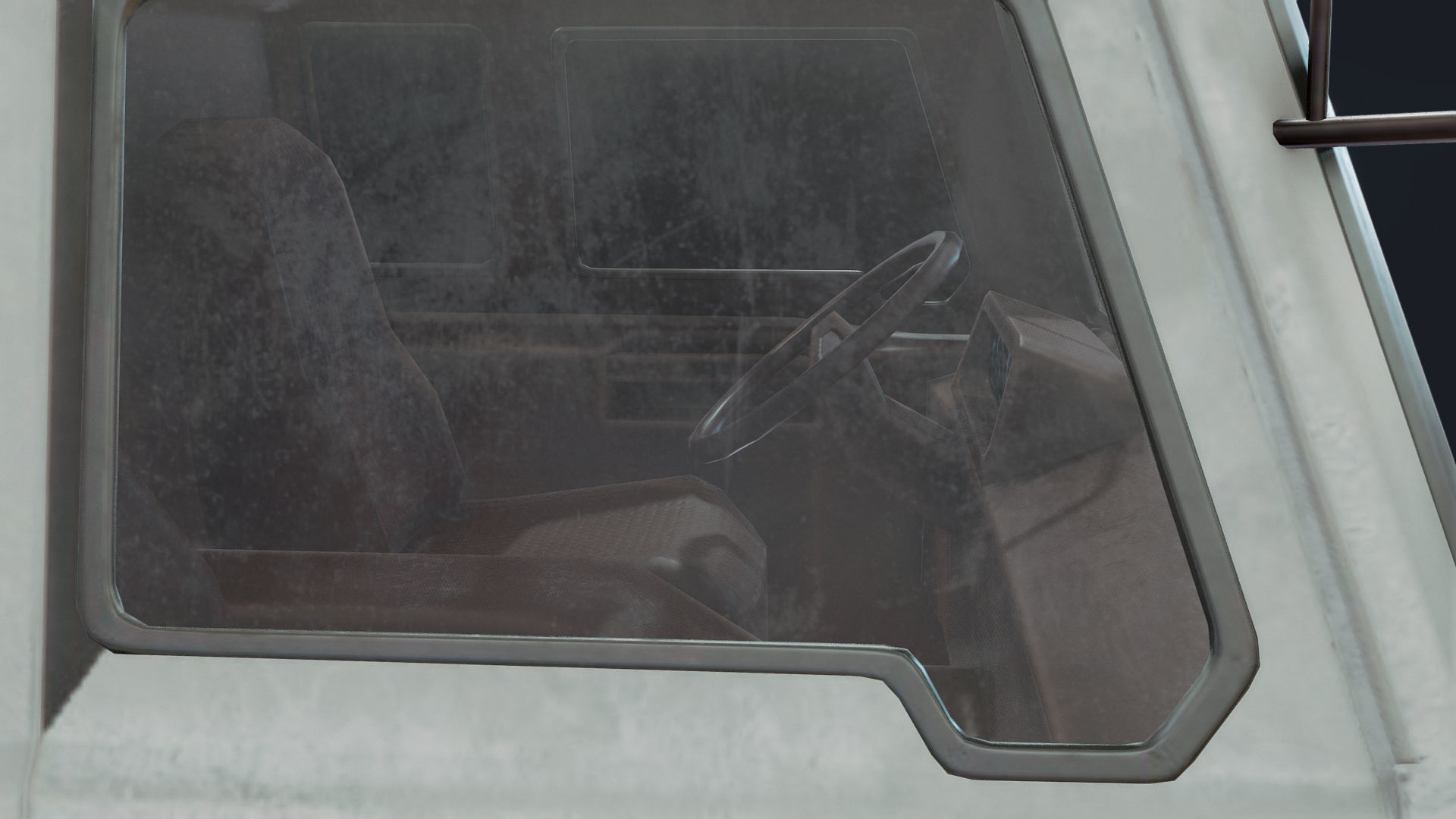 Porter Truck Low-poly 3D model_16