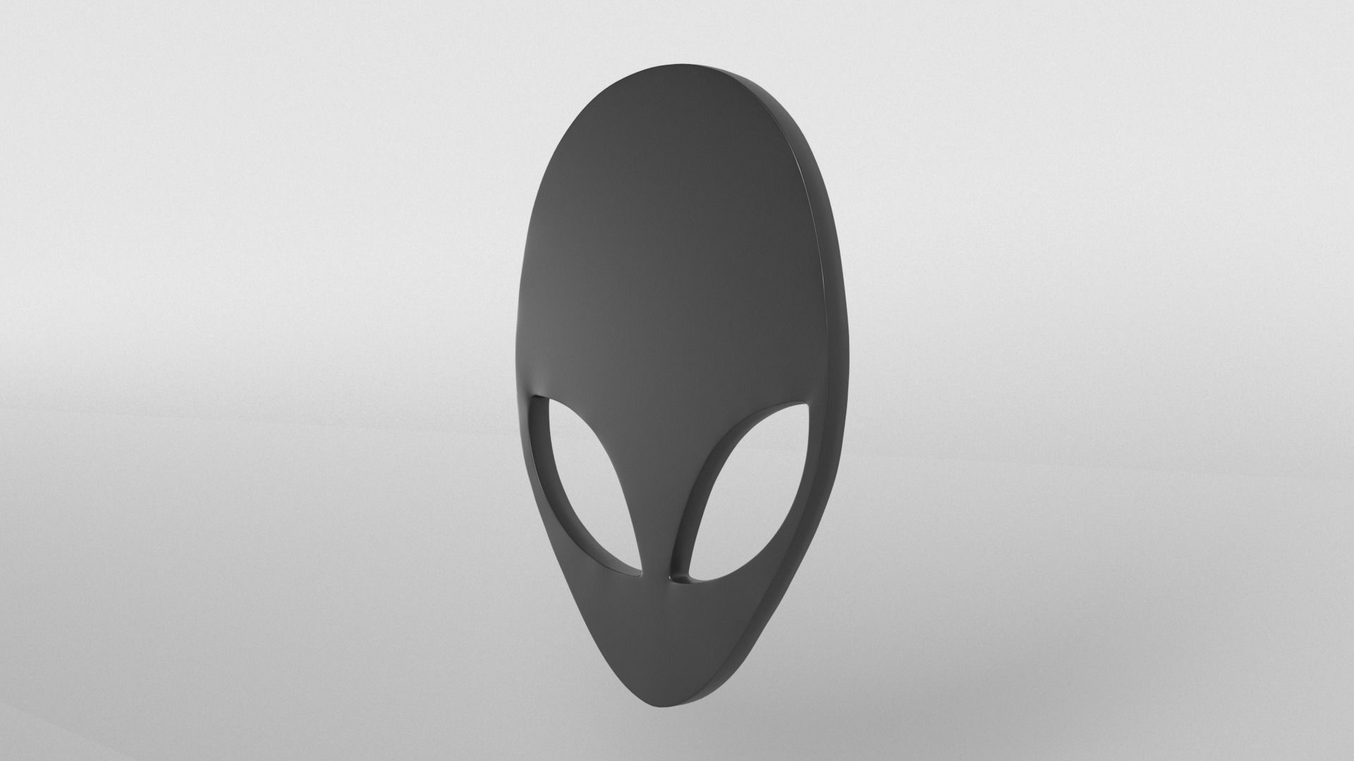 Alienware Logo 001 Free low-poly 3D model_3