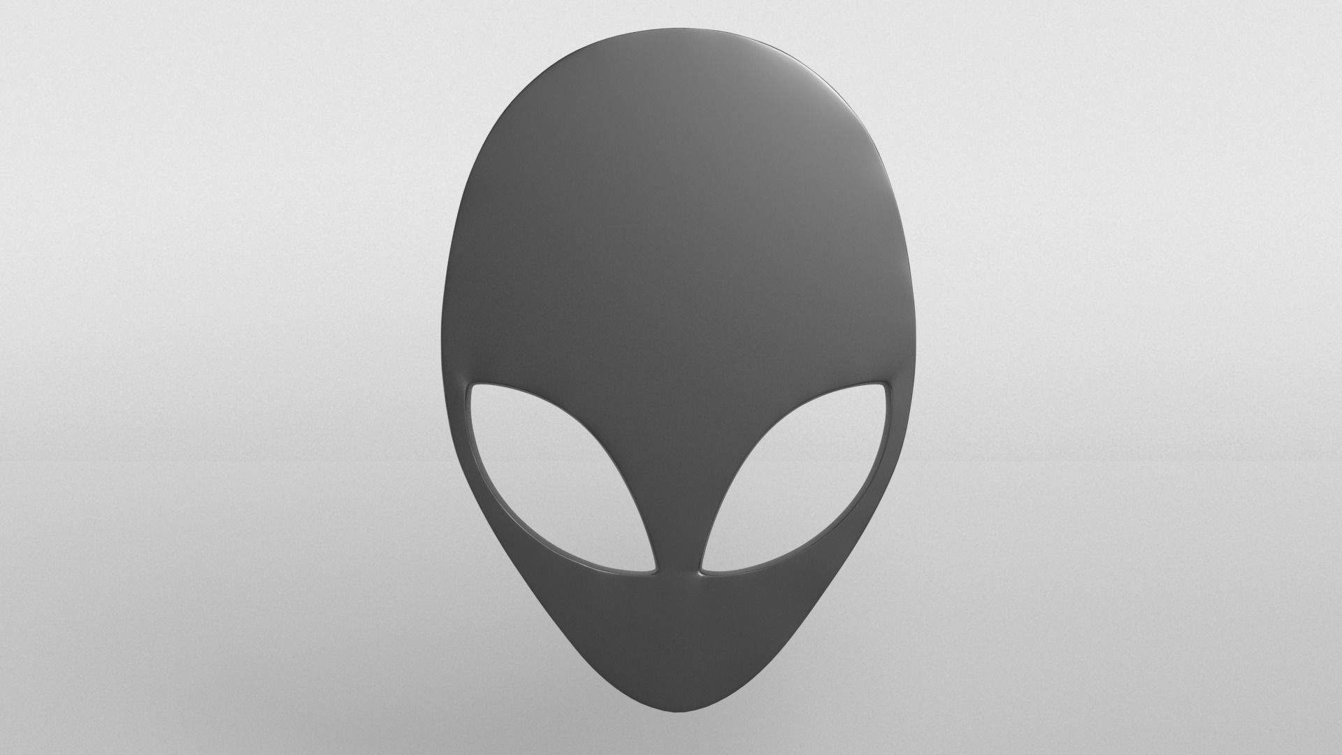 Alienware Logo 001 Free low-poly 3D model_2