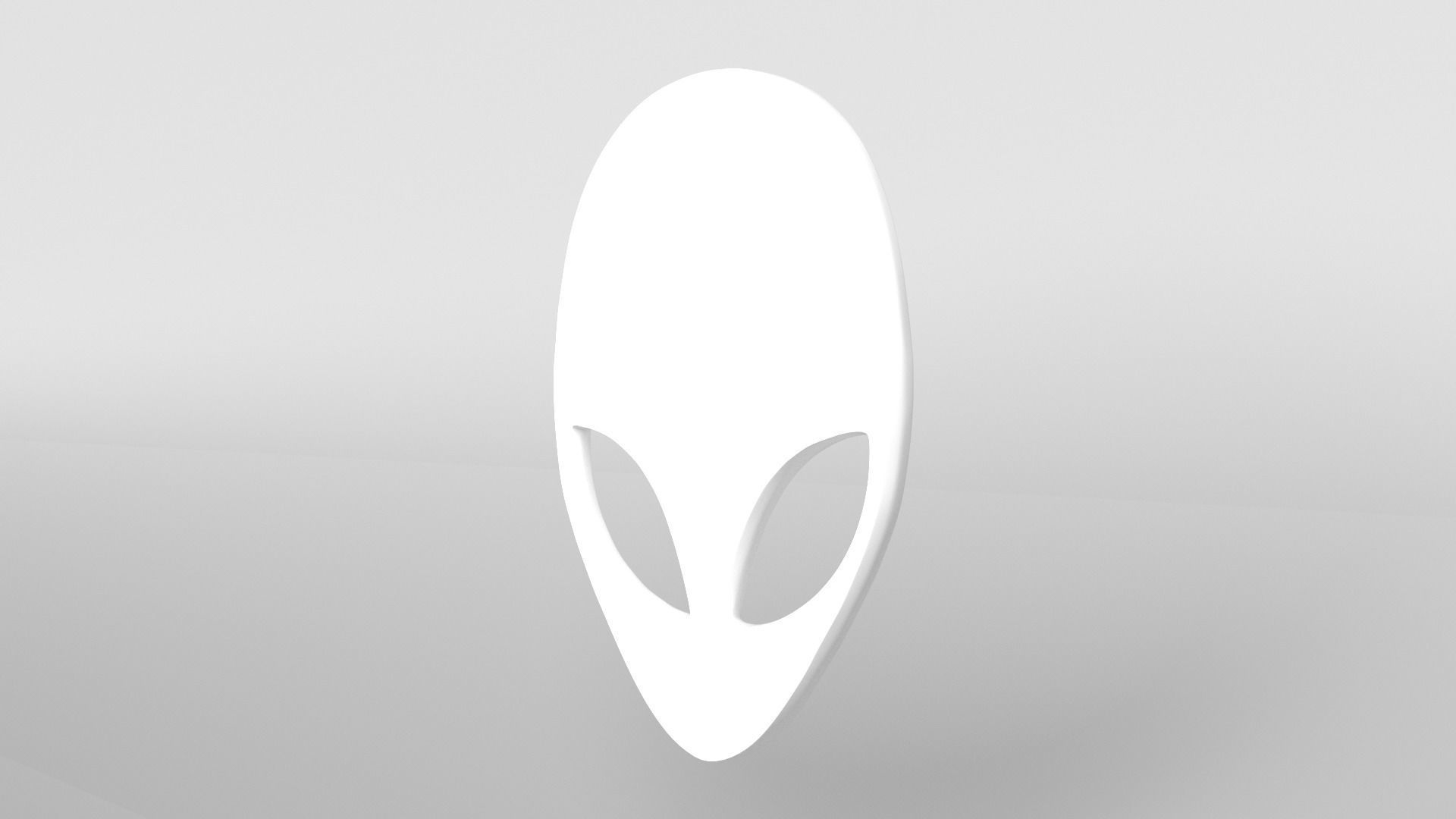 Alienware Logo 002 Free low-poly 3D model_3