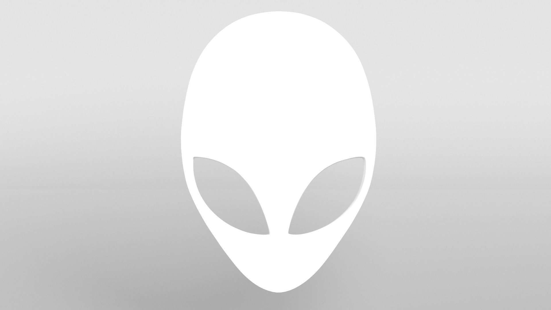 Alienware Logo 002 Free low-poly 3D model_2