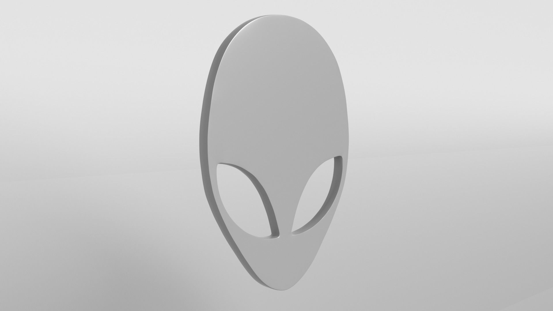 Alienware Logo 003 Free low-poly 3D model_4