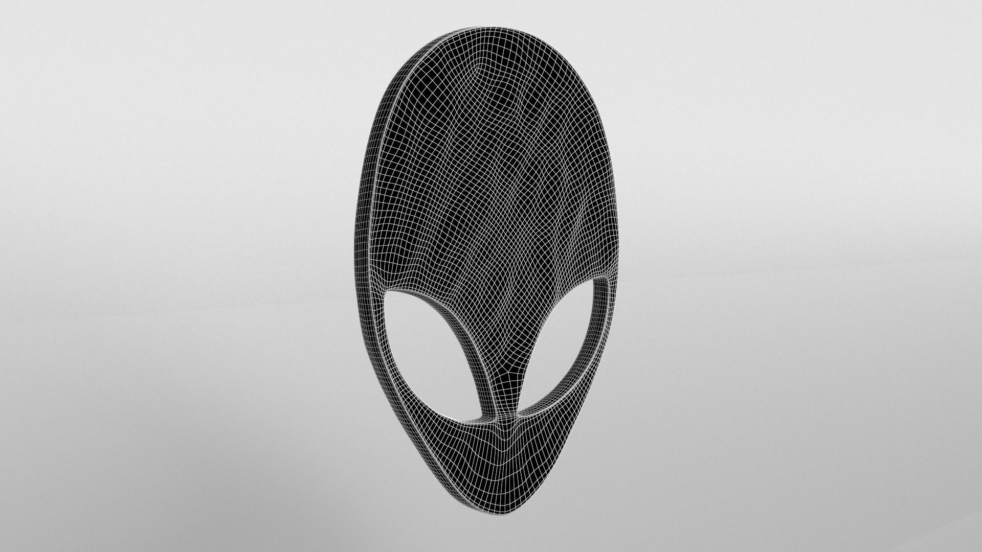 Alienware Logo 004 Free low-poly 3D model_8
