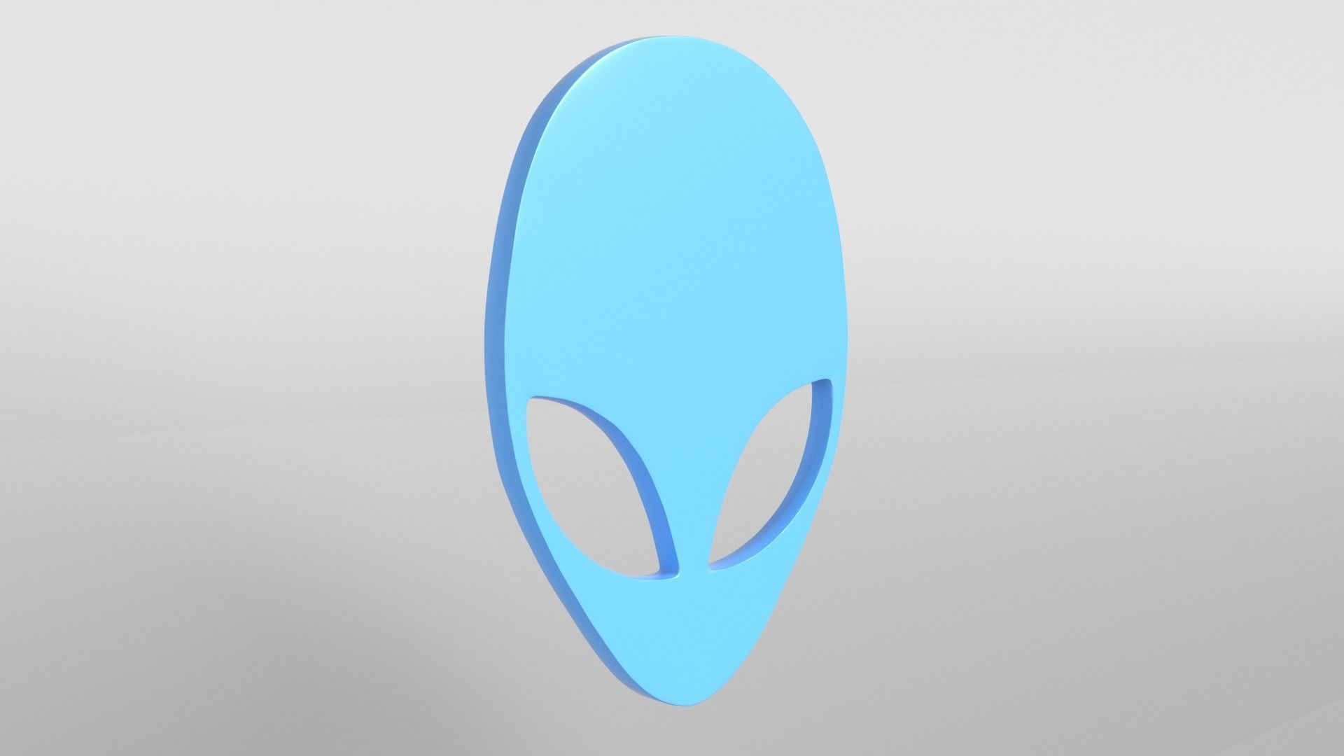Alienware Logo 004 Free low-poly 3D model_4