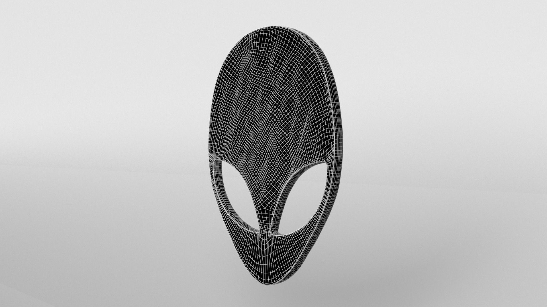 Alienware Logo 004 Free low-poly 3D model_7