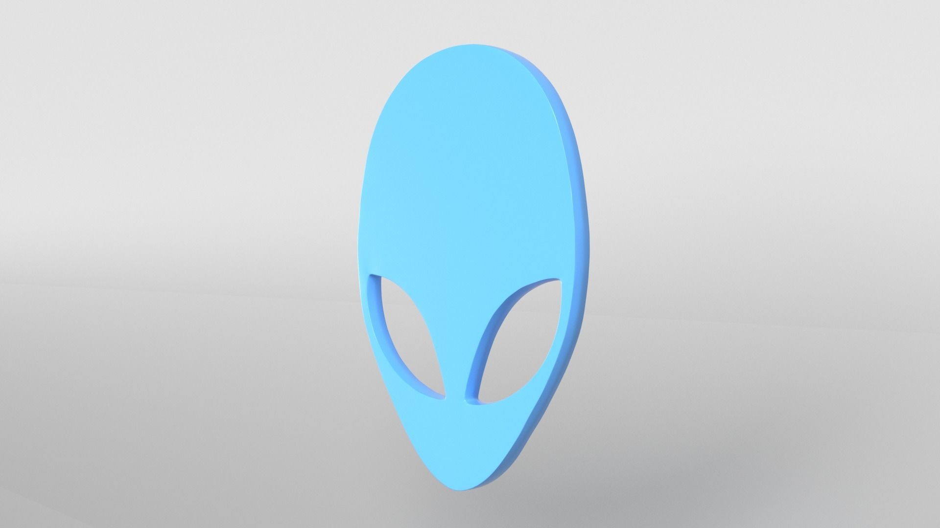 Alienware Logo 004 Free low-poly 3D model_3