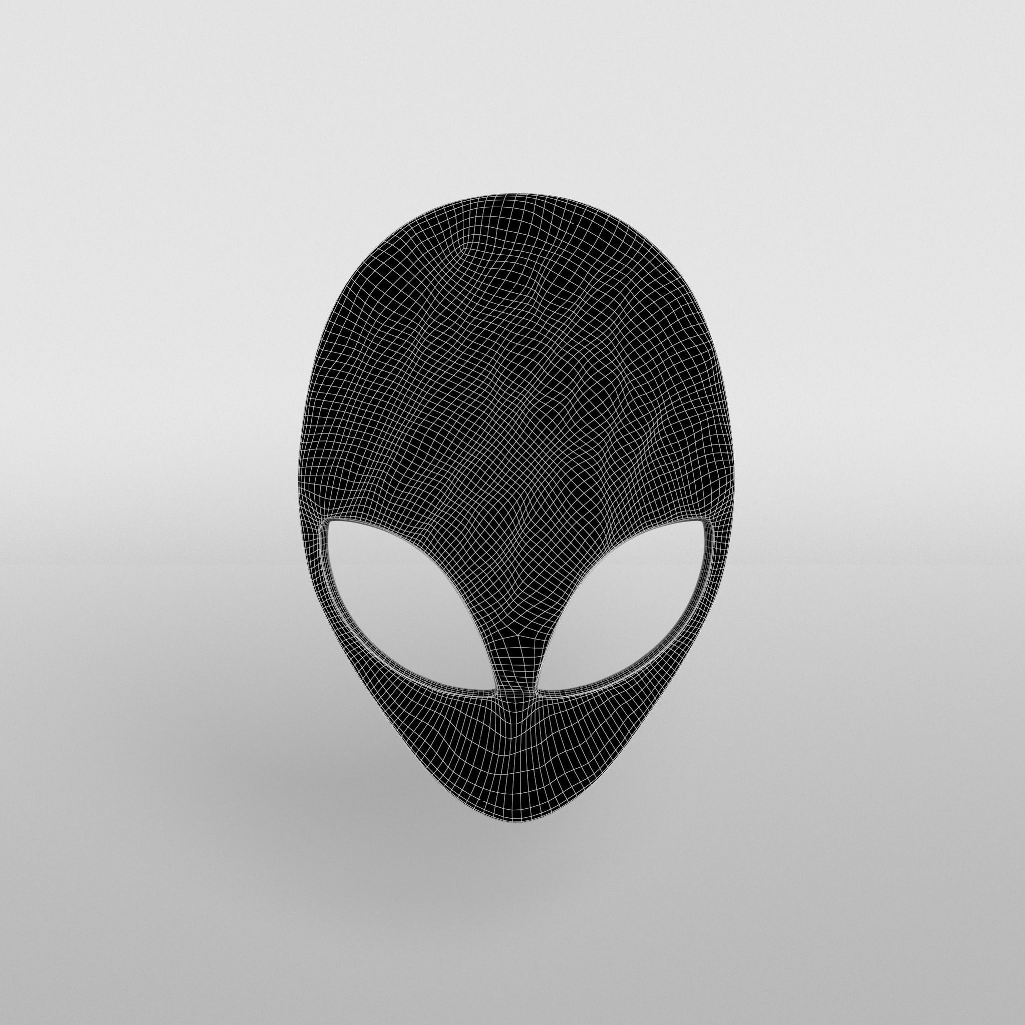 Alienware Logo 005 Free low-poly 3D model_5