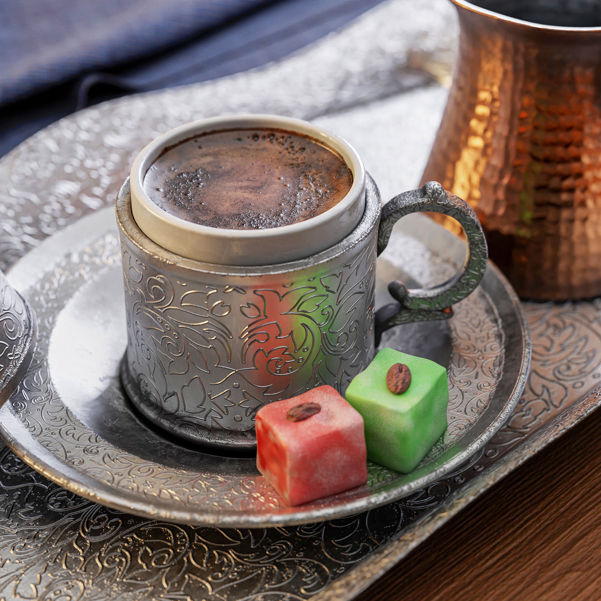 Turkish Coffee 3D model_3