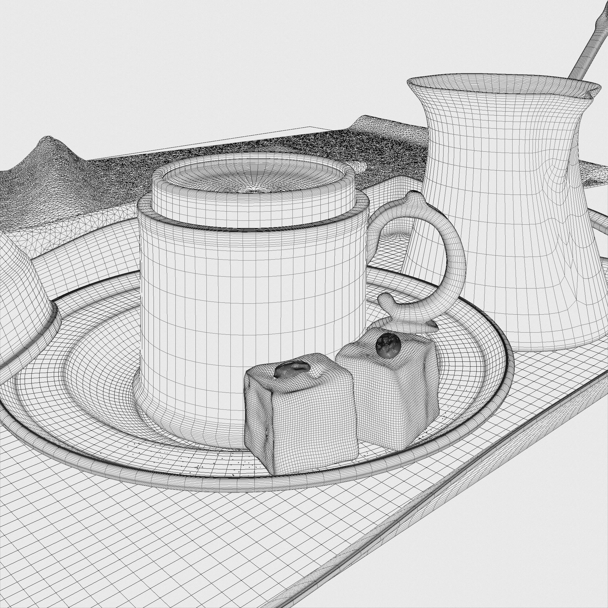 Turkish Coffee 3D model_9