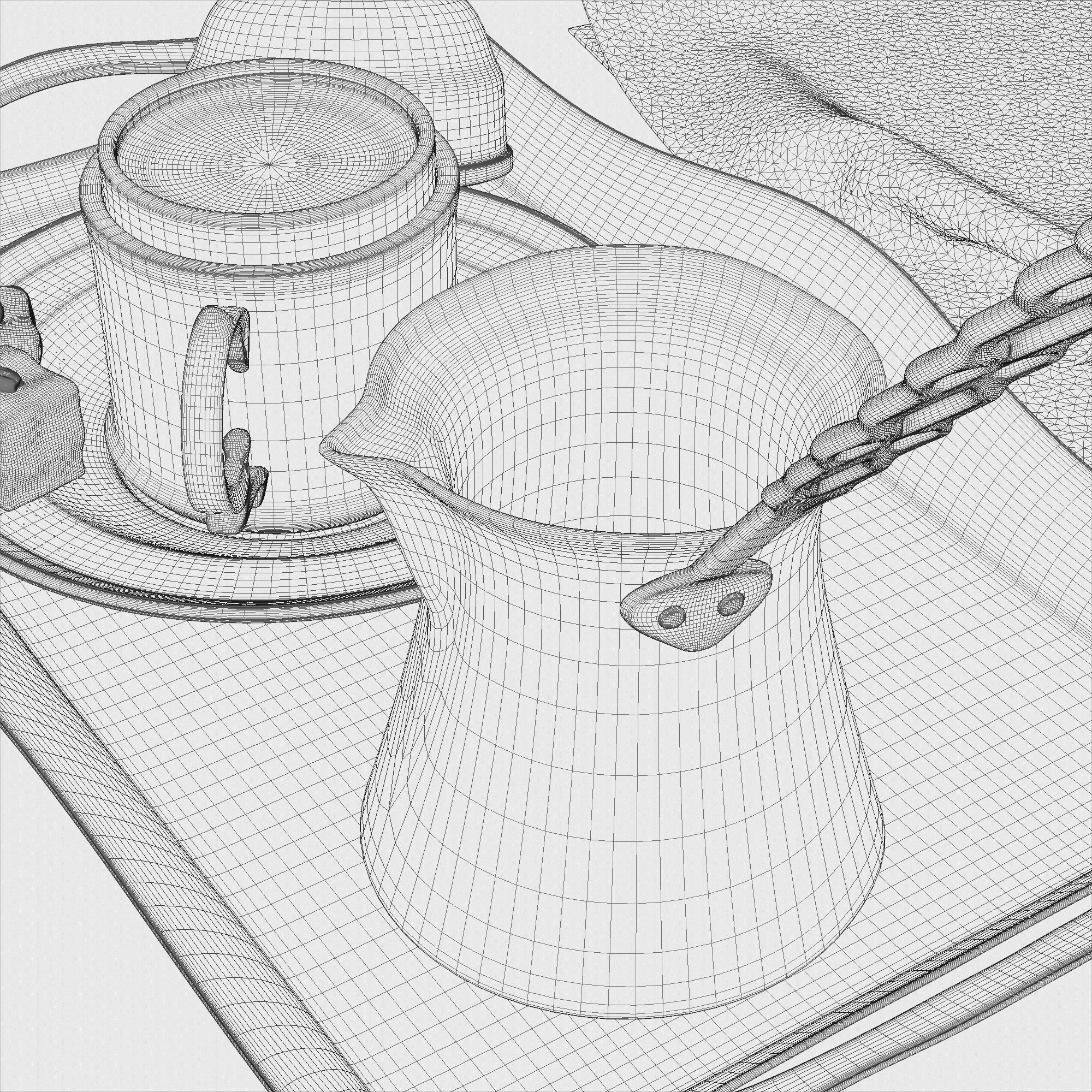 Turkish Coffee 3D model_11