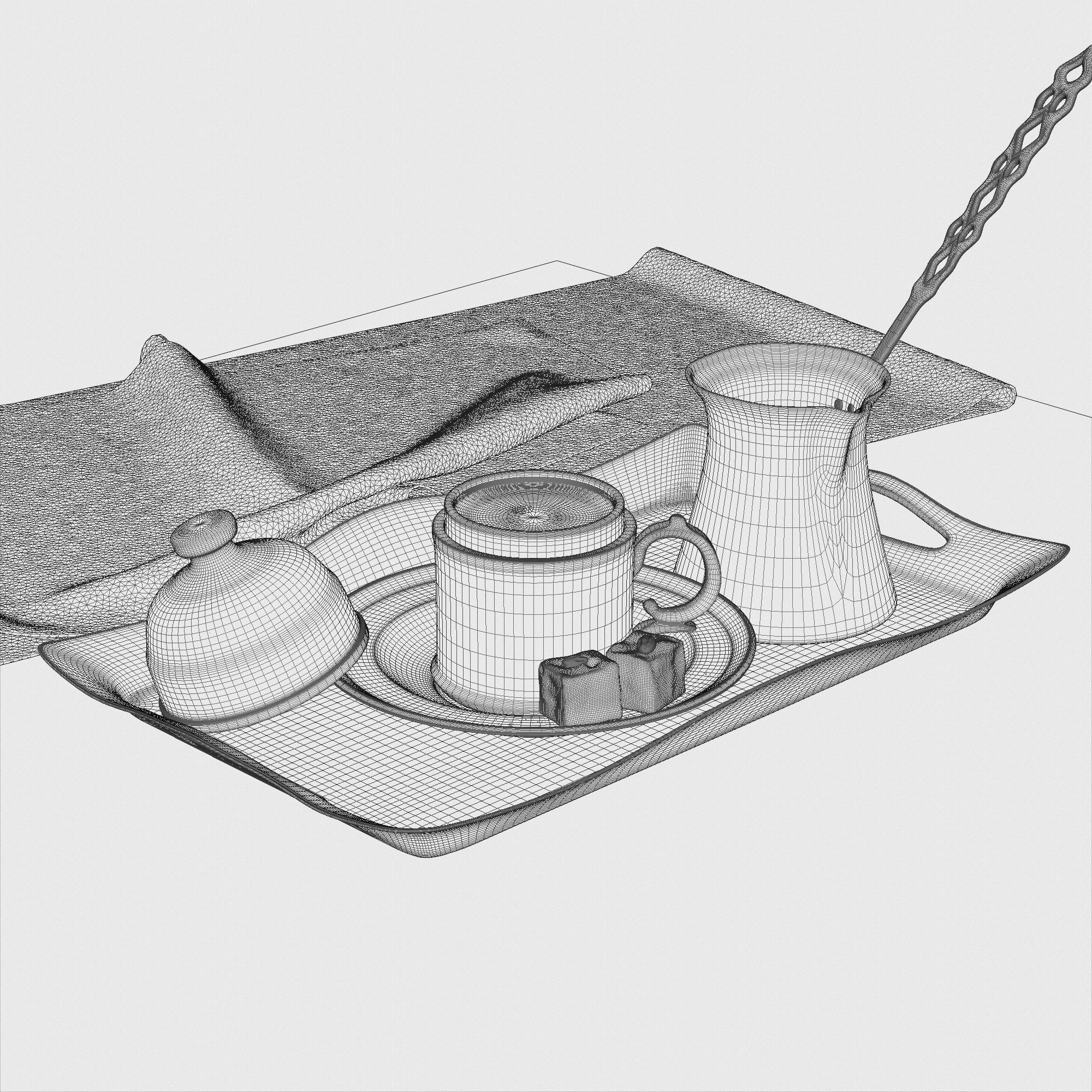 Turkish Coffee 3D model_7
