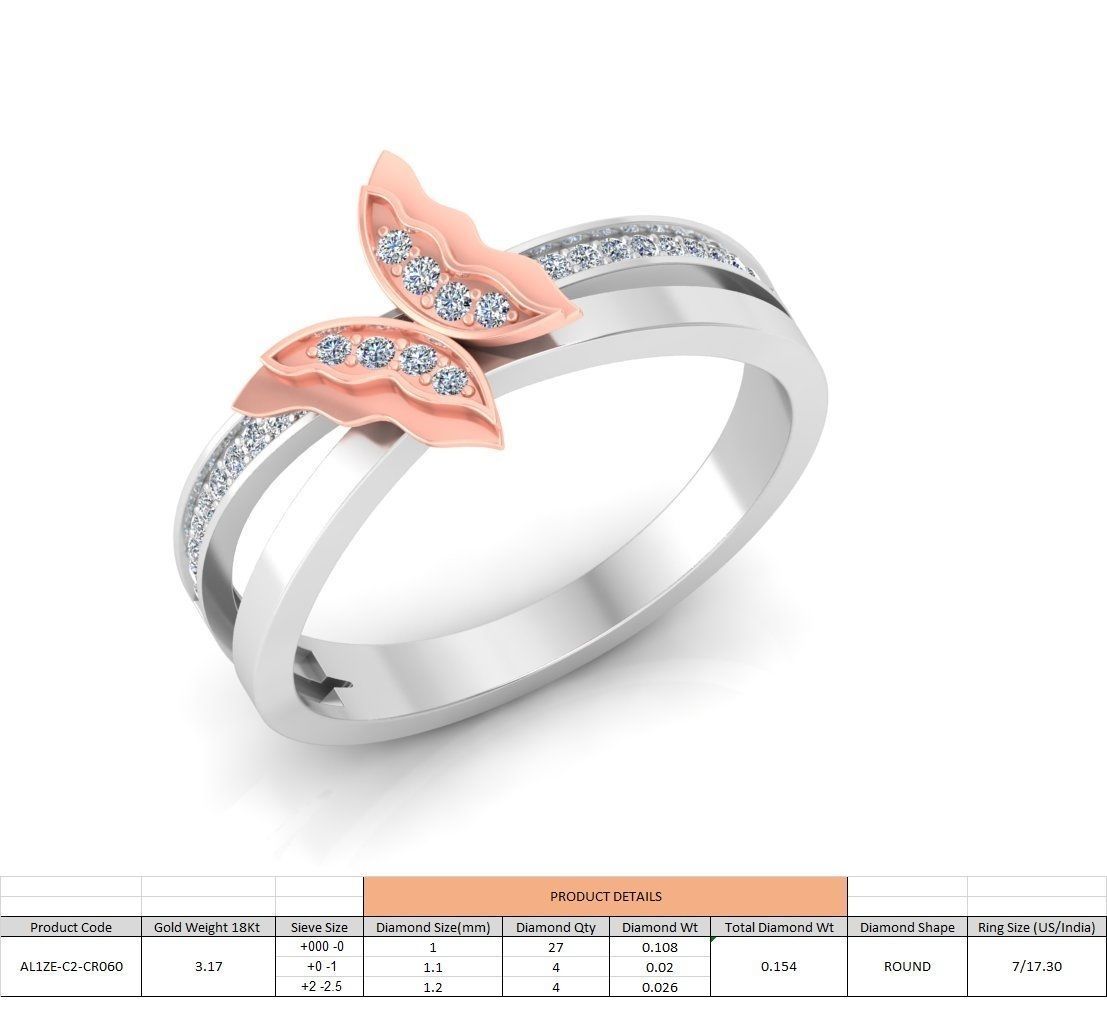 86 Wedding Engagement Women Rose Ring stl details  3D print model_58