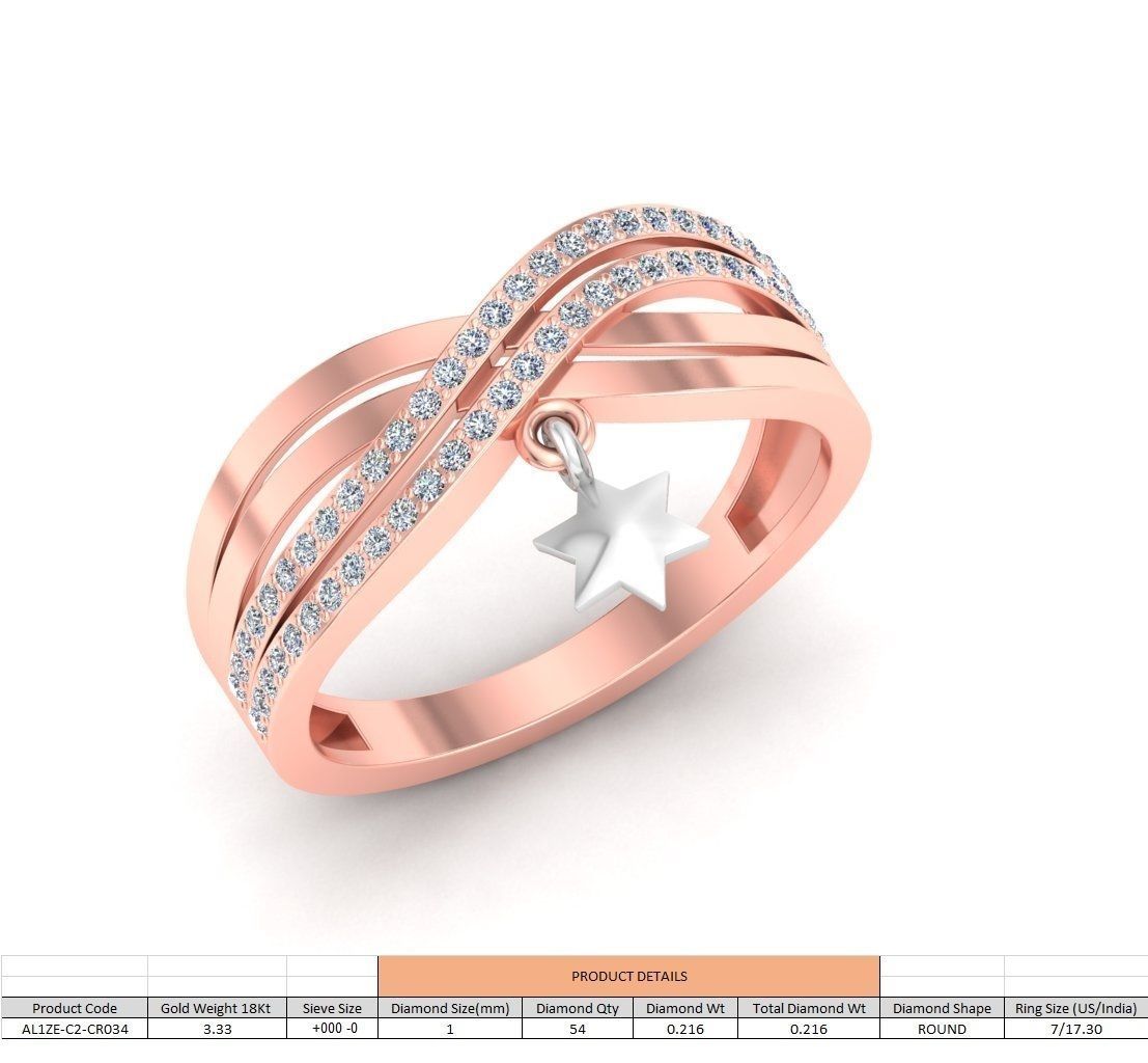 86 Wedding Engagement Women Rose Ring stl details  3D print model_29