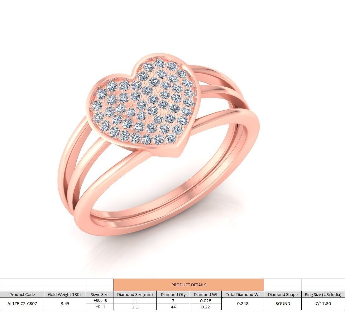 86 Wedding Engagement Women Rose Ring stl details  3D print model_68