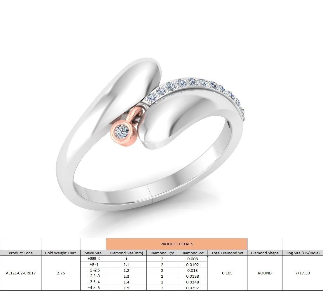 86 Wedding Engagement Women Rose Ring stl details  3D print model_12
