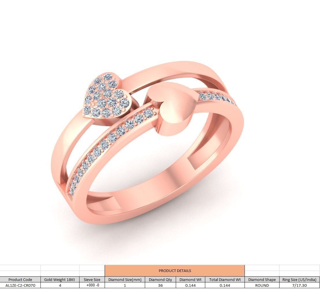86 Wedding Engagement Women Rose Ring stl details  3D print model_69