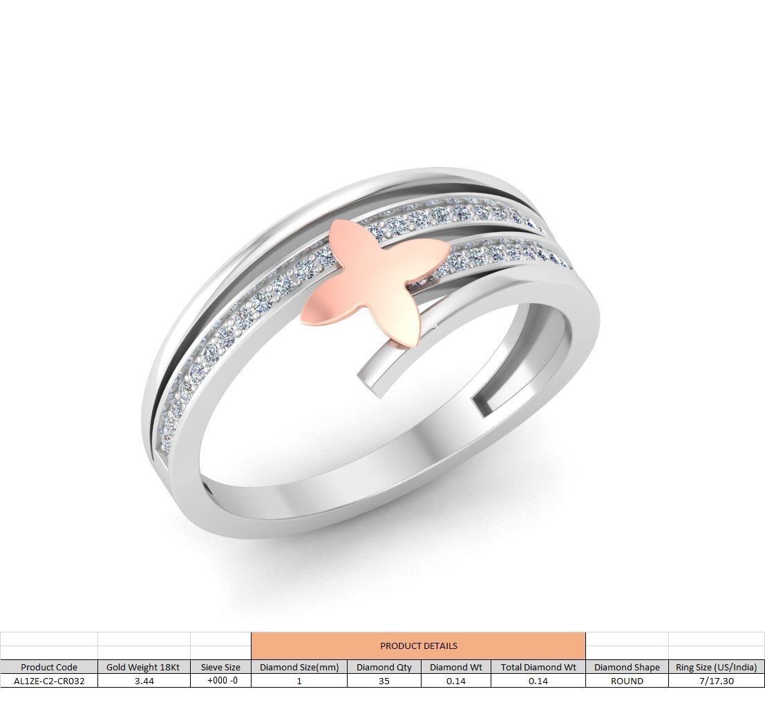 86 Wedding Engagement Women Rose Ring stl details  3D print model_27