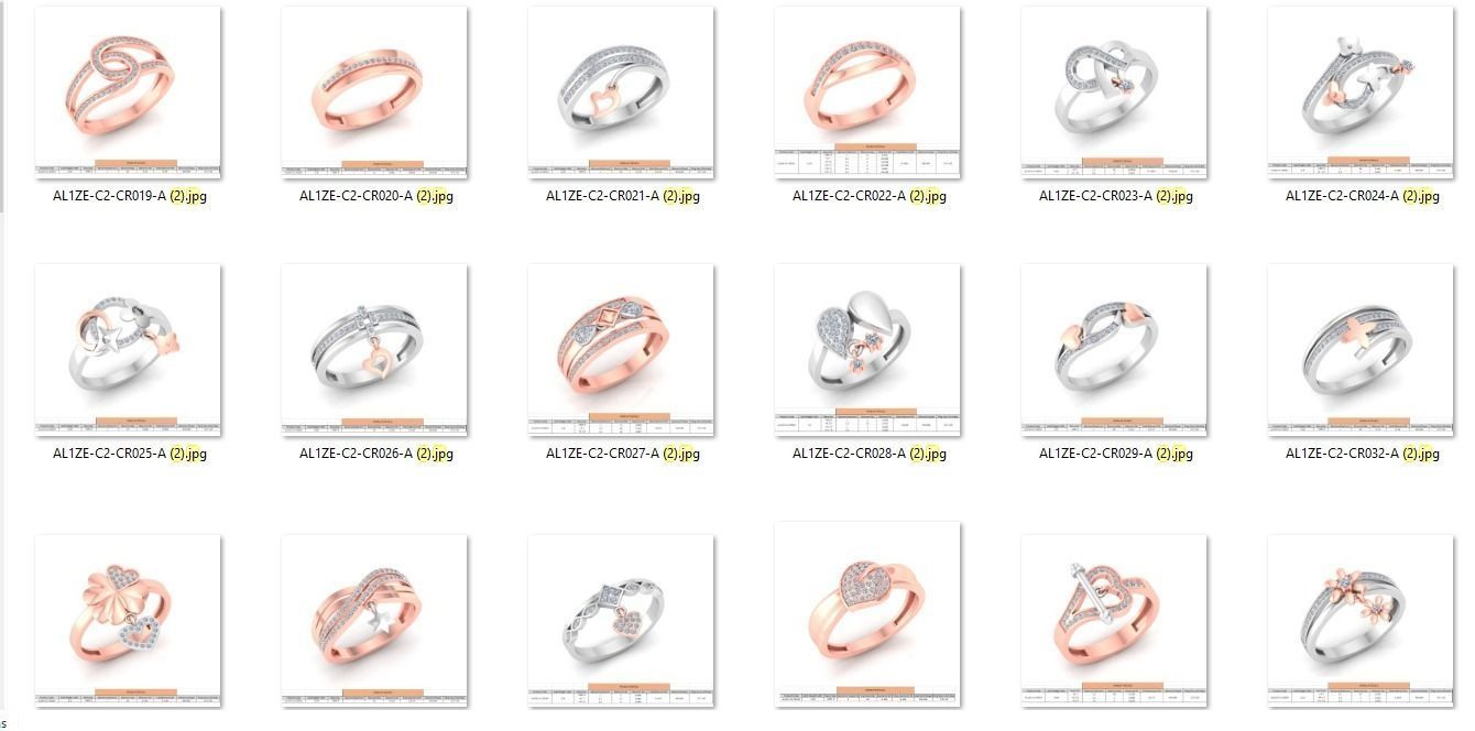 86 Wedding Engagement Women Rose Ring stl details  3D print model_1