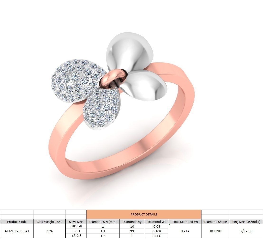 86 Wedding Engagement Women Rose Ring stl details  3D print model_37