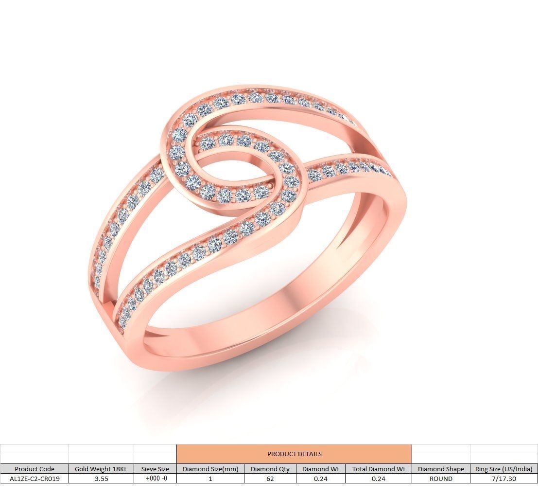 86 Wedding Engagement Women Rose Ring stl details  3D print model_14