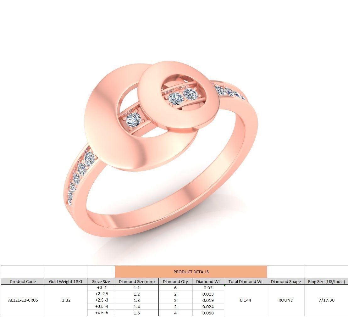 86 Wedding Engagement Women Rose Ring stl details  3D print model_46