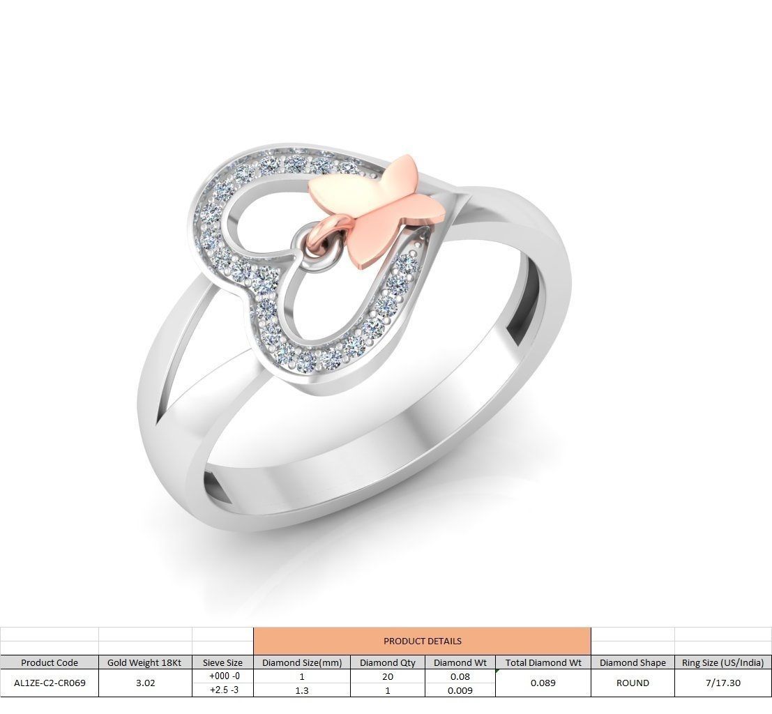 86 Wedding Engagement Women Rose Ring stl details  3D print model_67