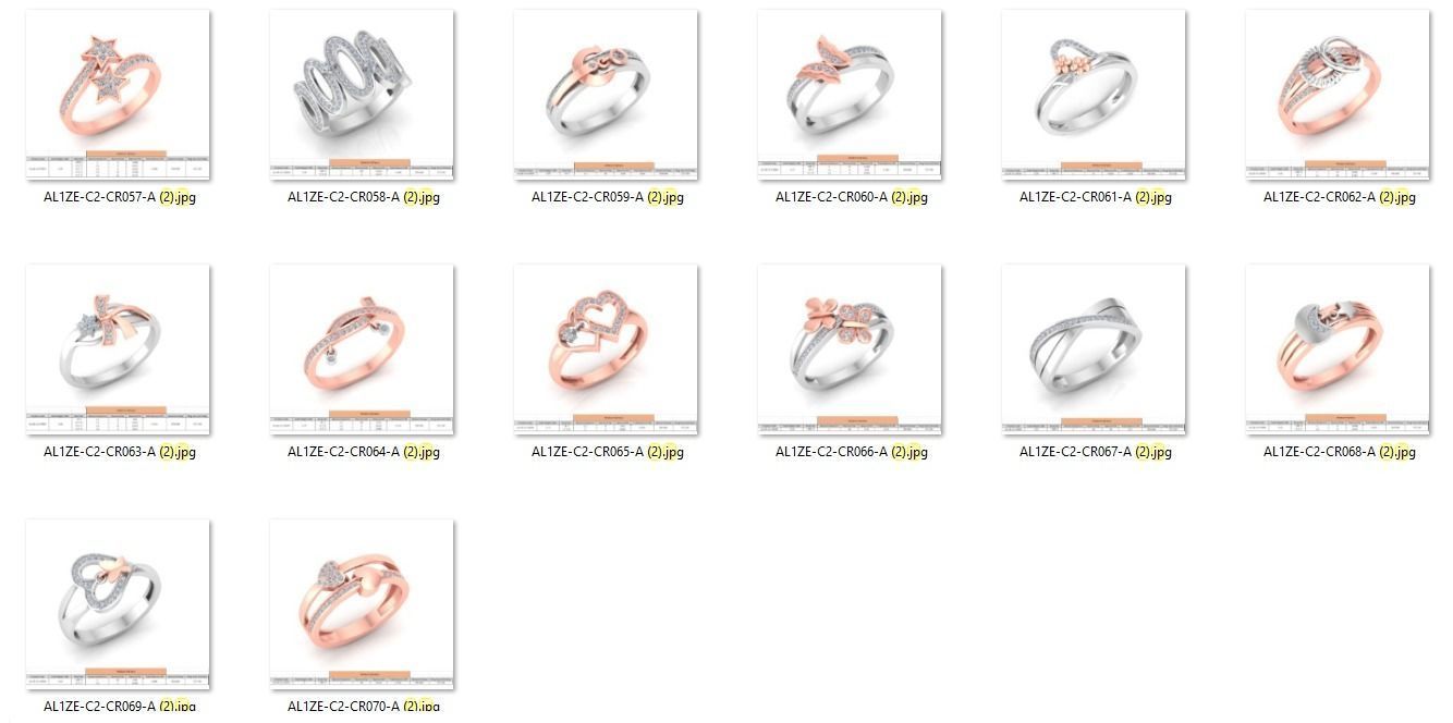 86 Wedding Engagement Women Rose Ring stl details  3D print model_3