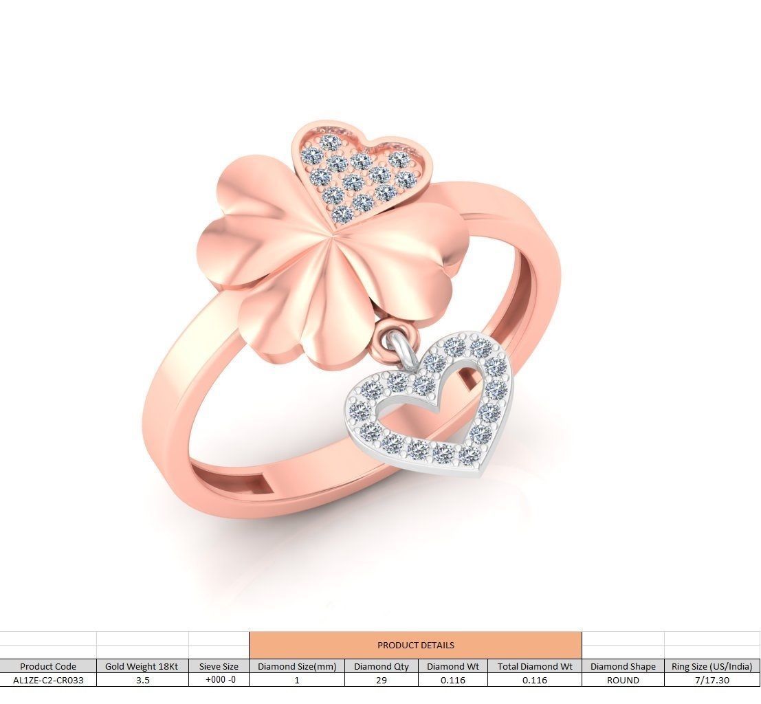 86 Wedding Engagement Women Rose Ring stl details  3D print model_28