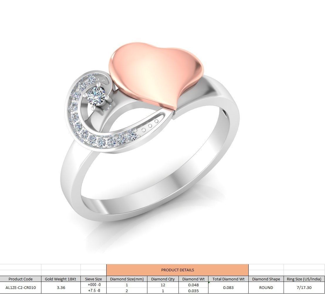 86 Wedding Engagement Women Rose Ring stl details  3D print model_5