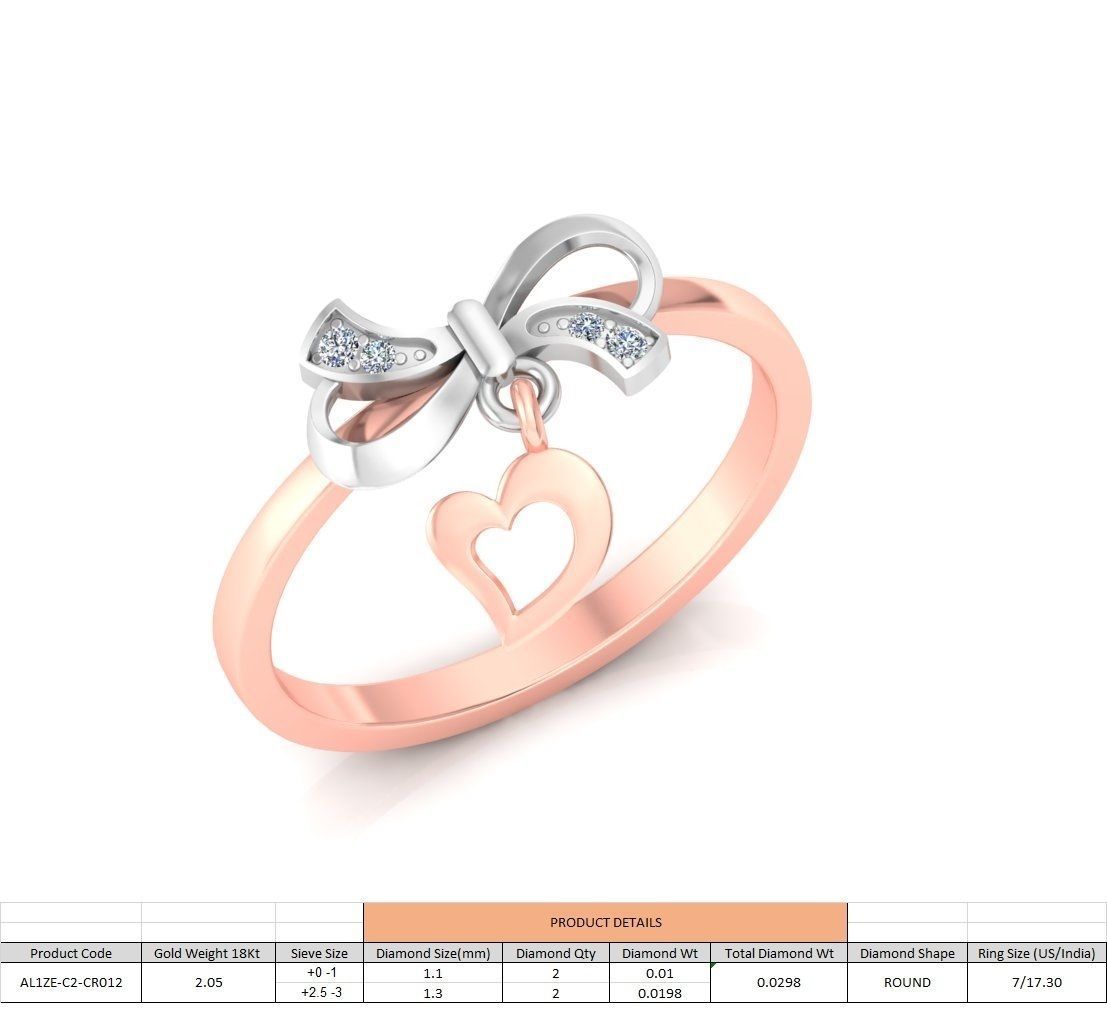 86 Wedding Engagement Women Rose Ring stl details  3D print model_7