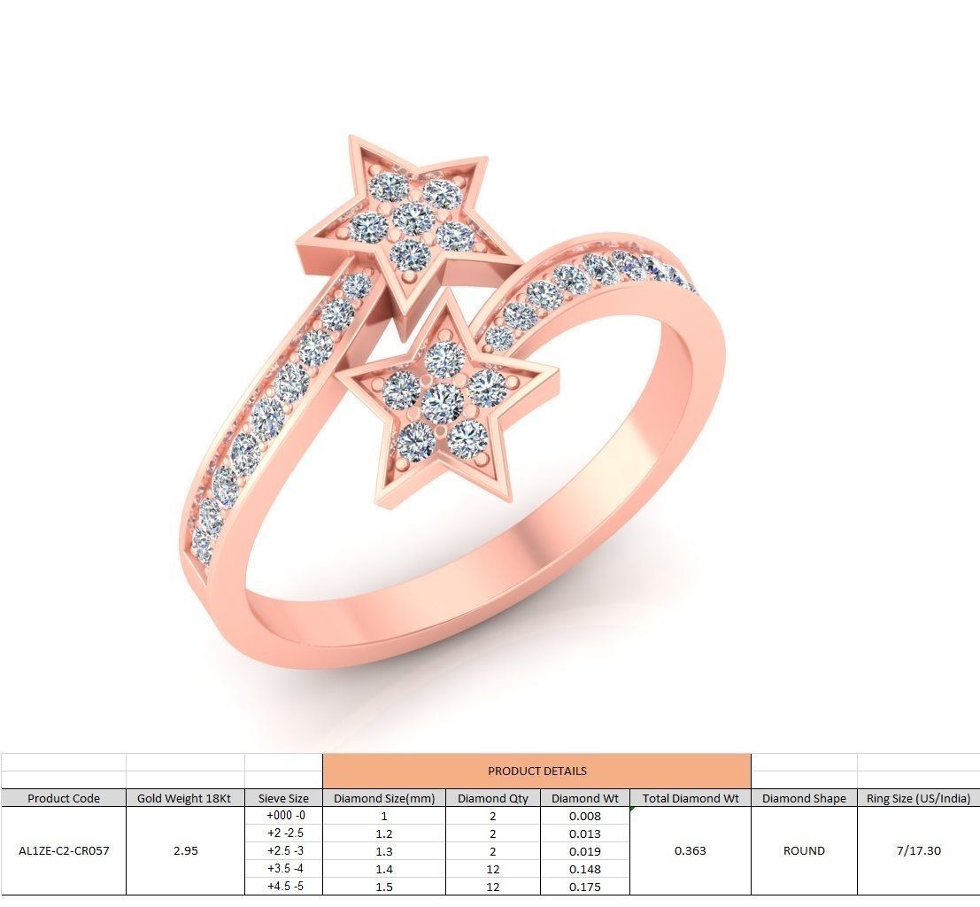 86 Wedding Engagement Women Rose Ring stl details  3D print model_54