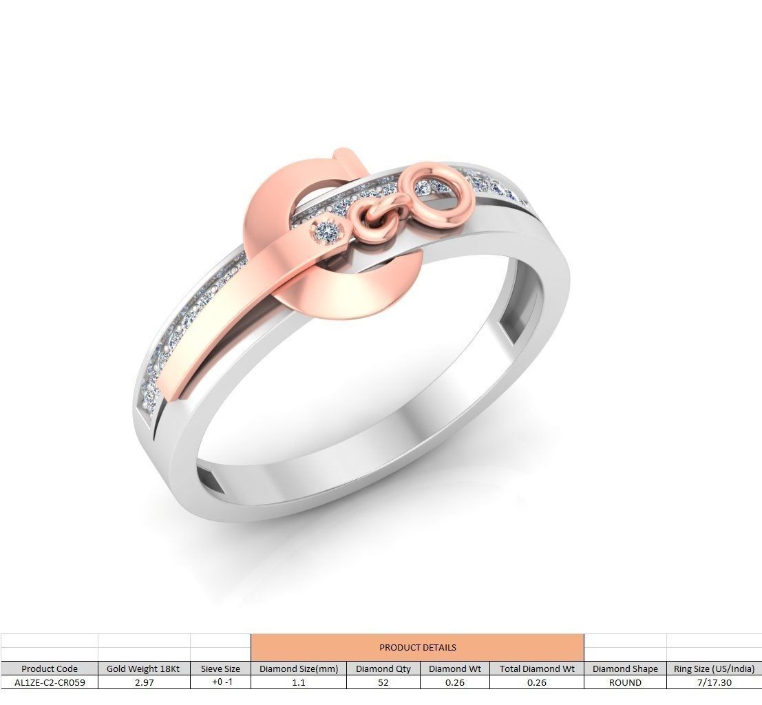 86 Wedding Engagement Women Rose Ring stl details  3D print model_56
