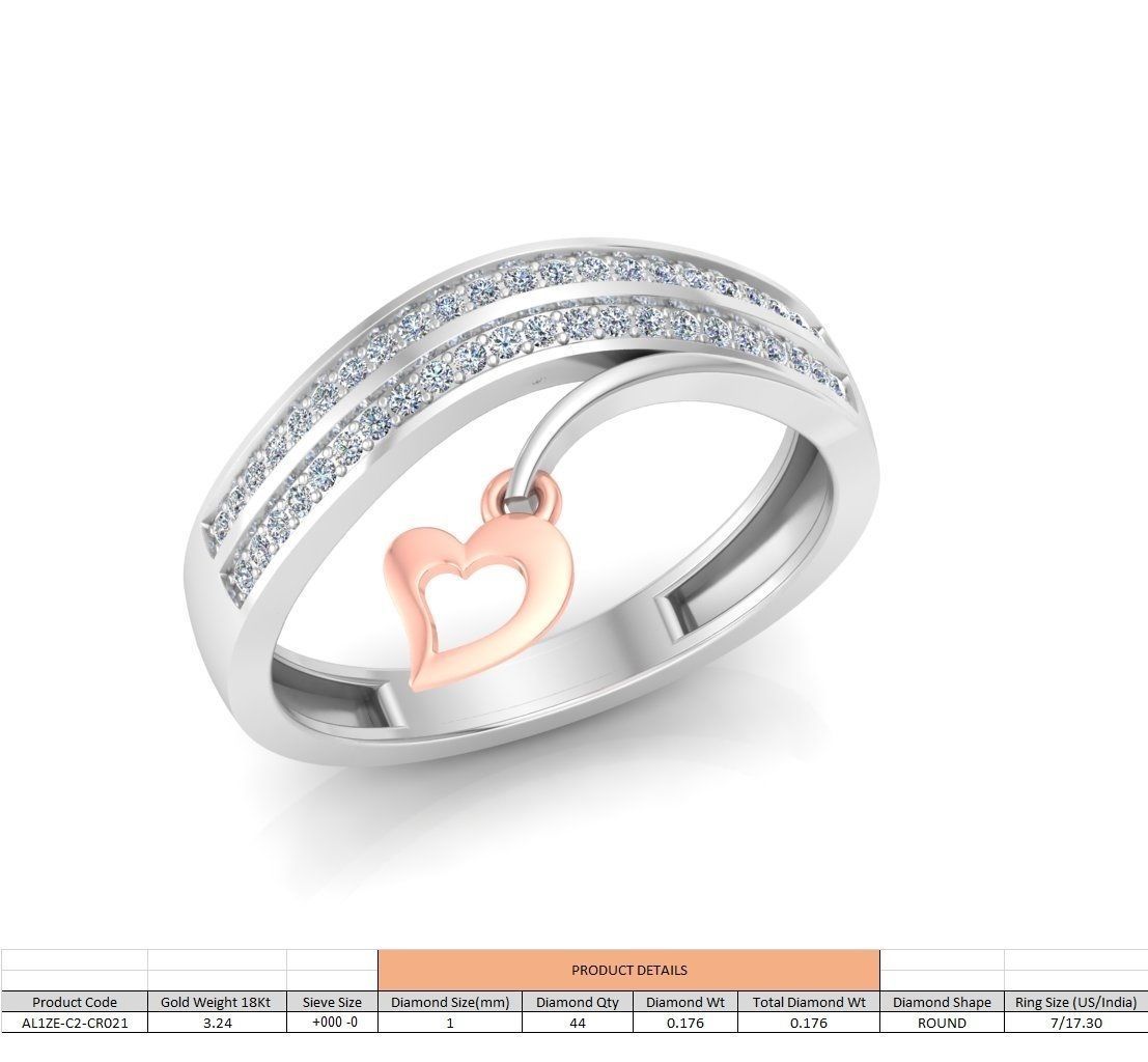 86 Wedding Engagement Women Rose Ring stl details  3D print model_17