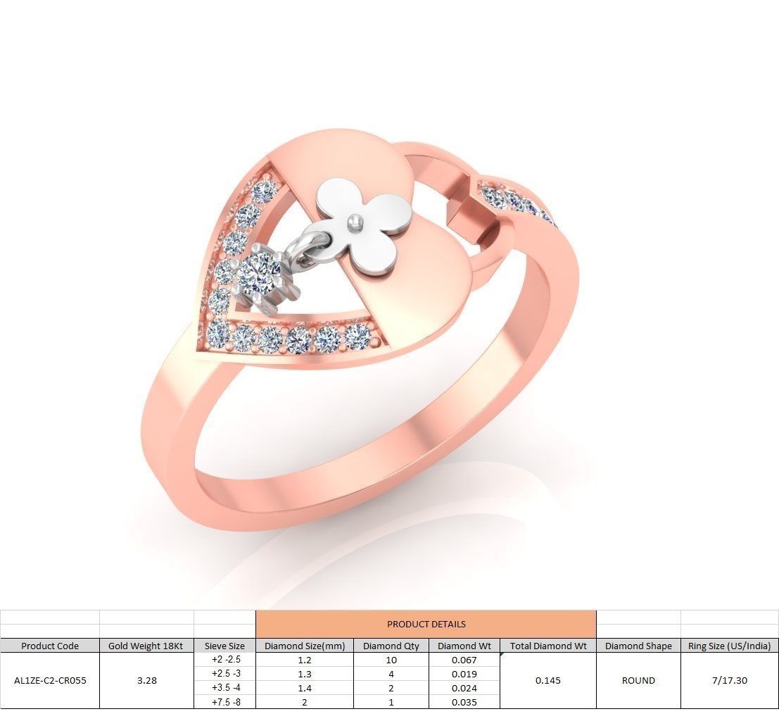 86 Wedding Engagement Women Rose Ring stl details  3D print model_52