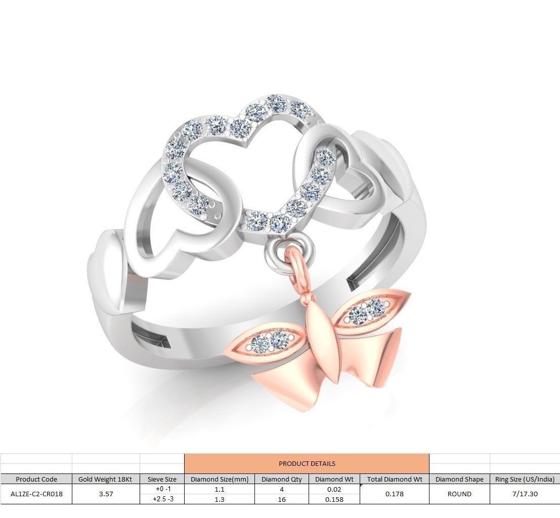 86 Wedding Engagement Women Rose Ring stl details  3D print model_13