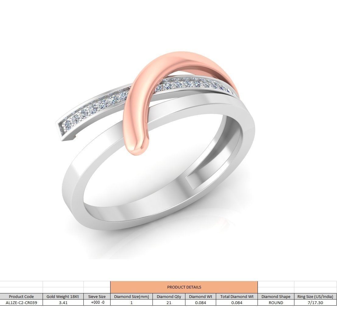 86 Wedding Engagement Women Rose Ring stl details  3D print model_34