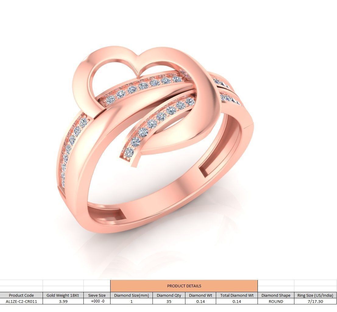 86 Wedding Engagement Women Rose Ring stl details  3D print model_6