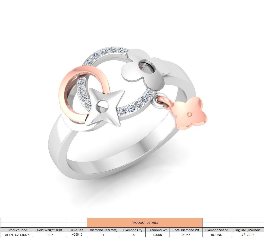 86 Wedding Engagement Women Rose Ring stl details  3D print model_21