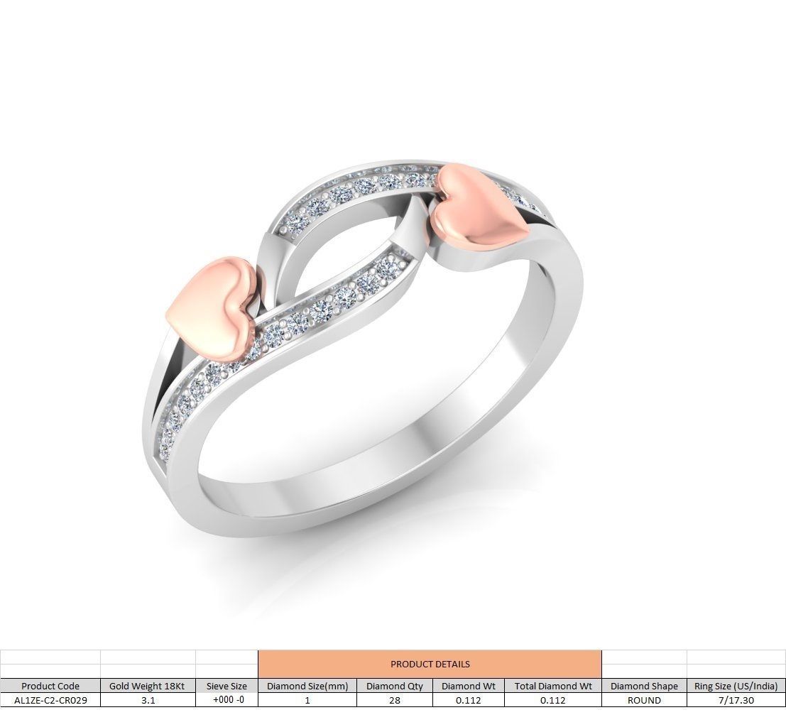 86 Wedding Engagement Women Rose Ring stl details  3D print model_25