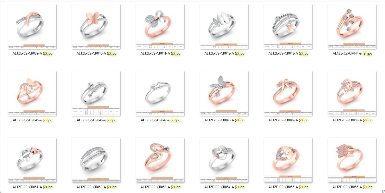 86 Wedding Engagement Women Rose Ring stl details  3D print model_2