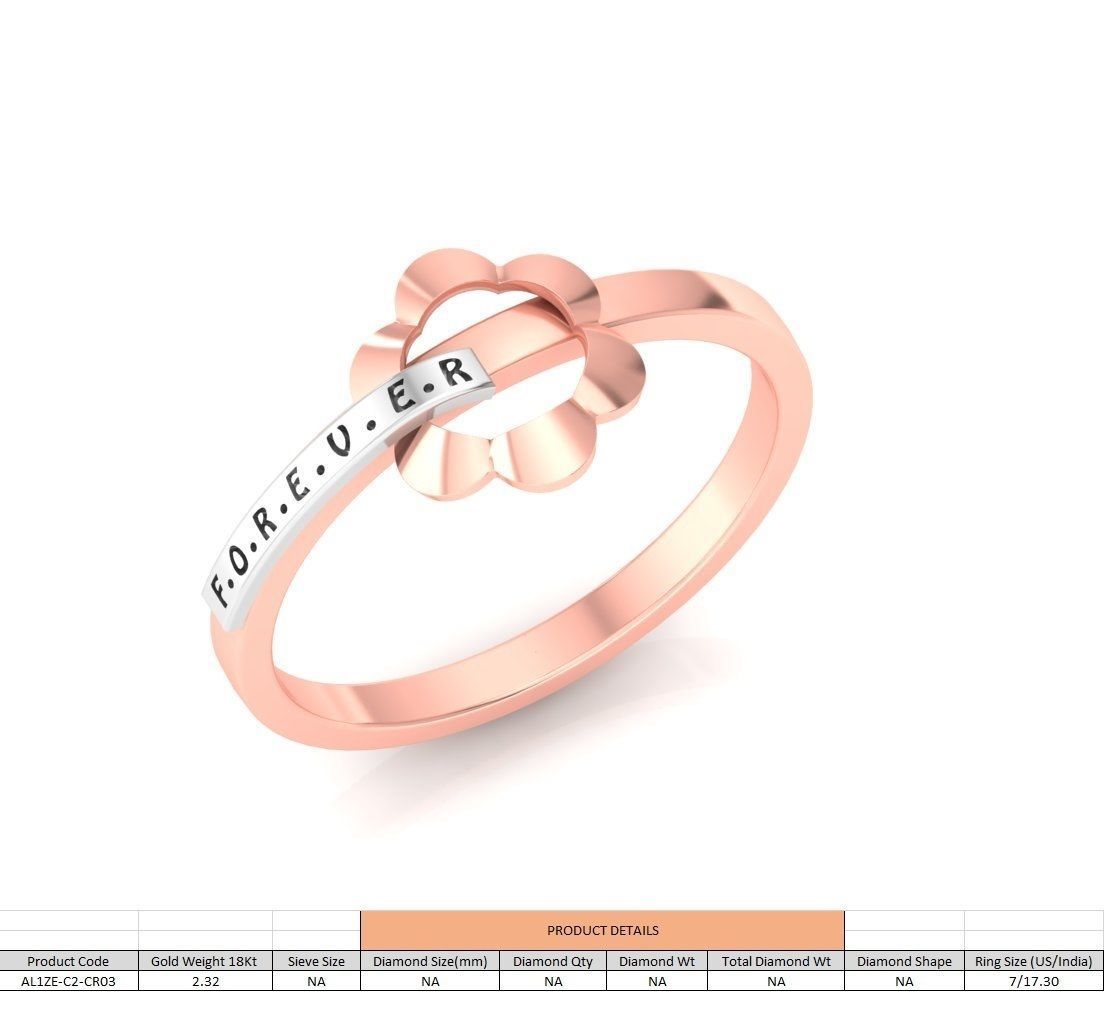 86 Wedding Engagement Women Rose Ring stl details  3D print model_26