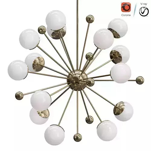 Sputnik Chandeliers 3D model