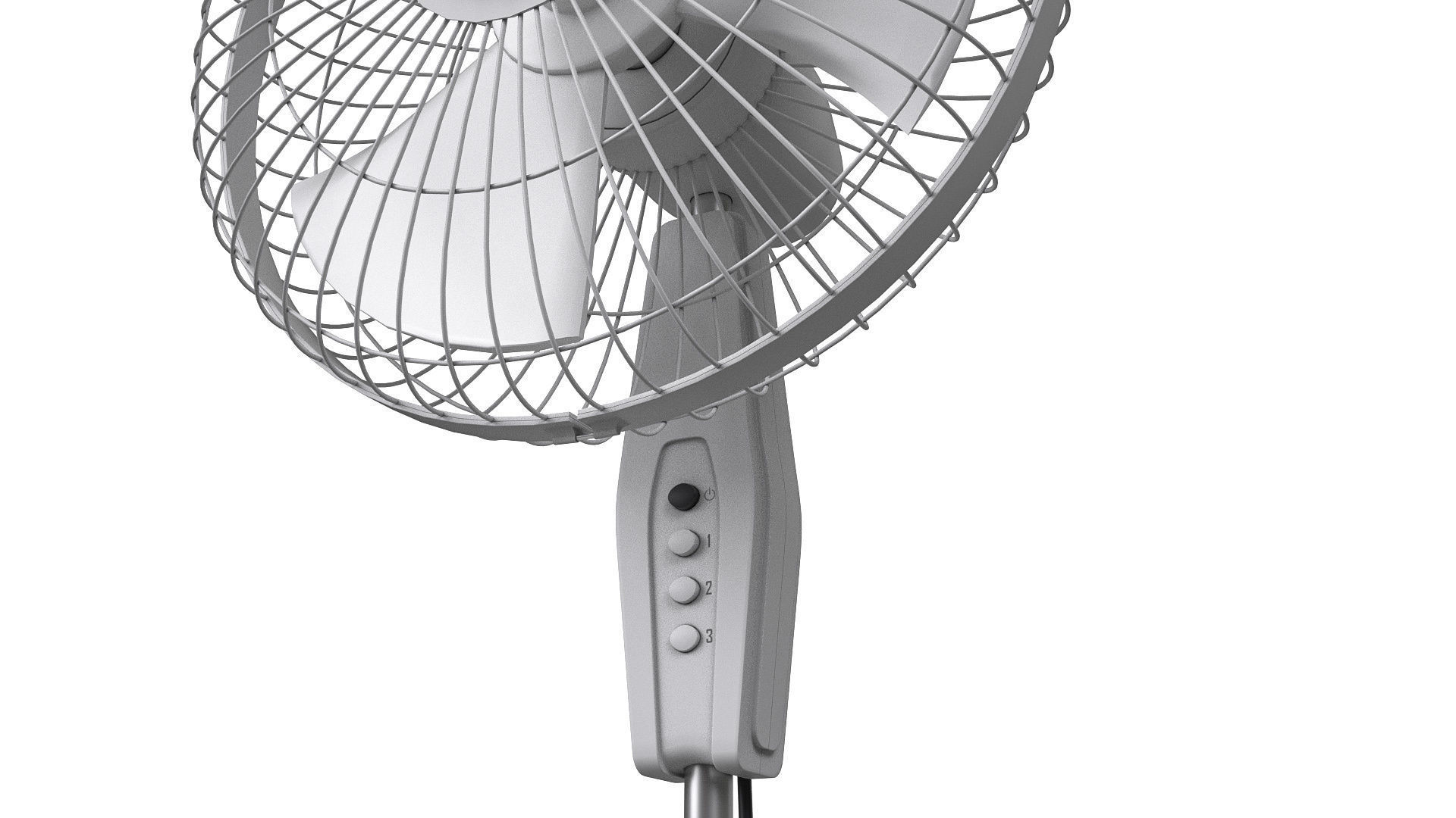 Pedestal Fan 3D model_3