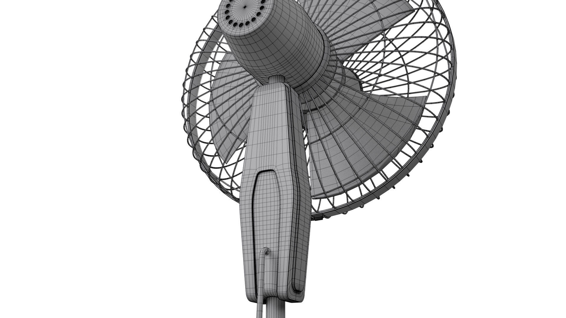 Pedestal Fan 3D model_12