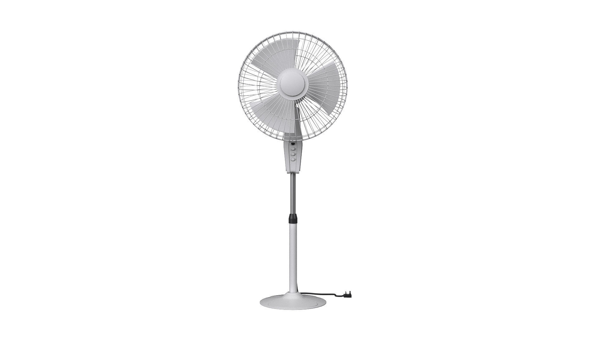 Pedestal Fan 3D model_1