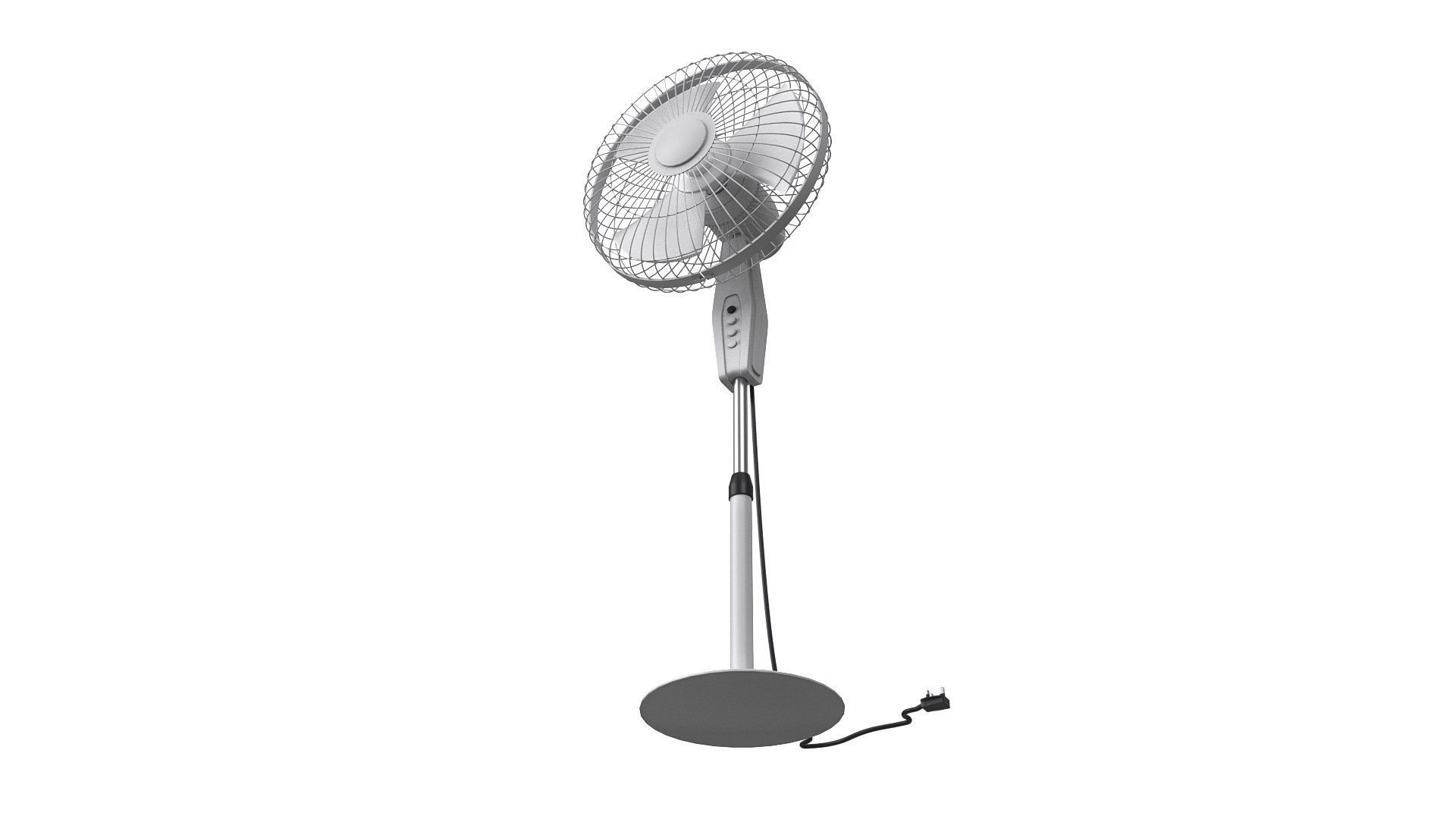 Pedestal Fan 3D model_4