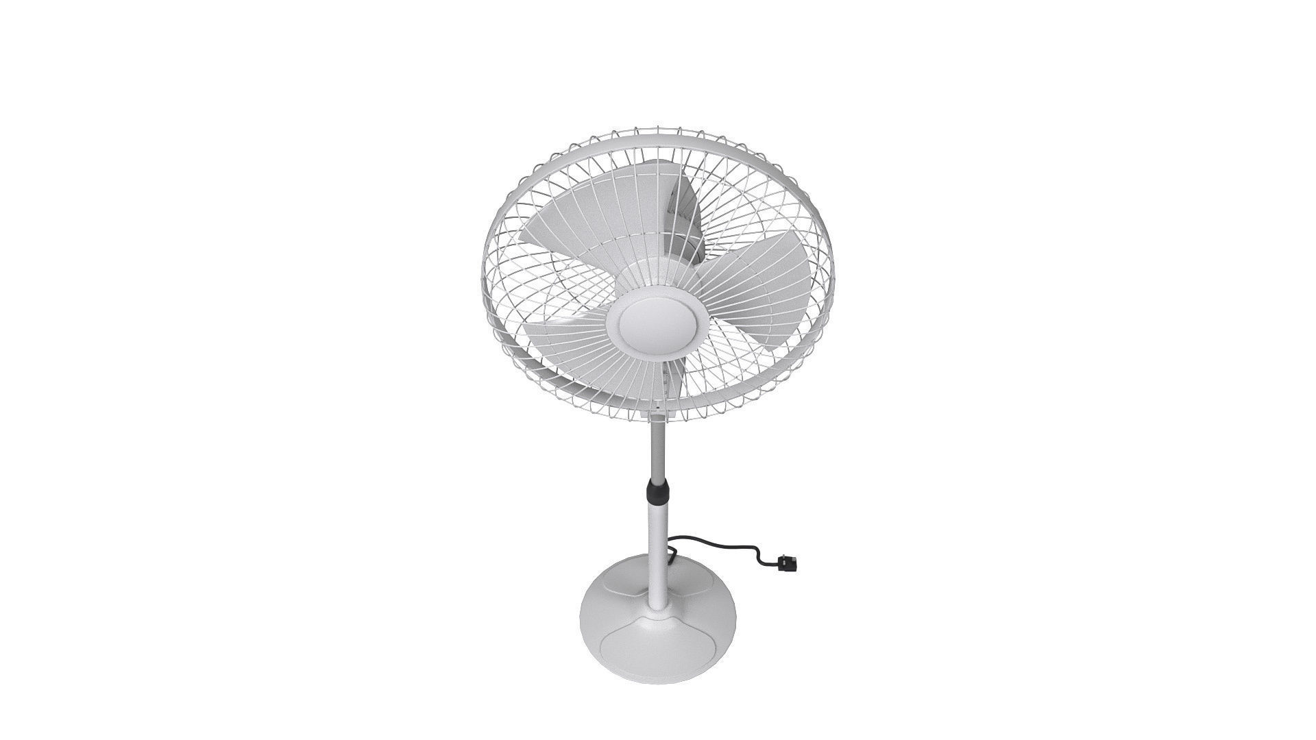 Pedestal Fan 3D model_2